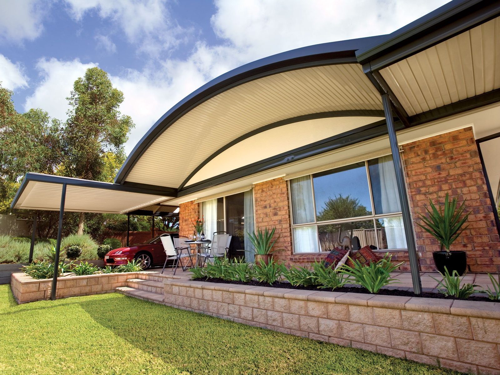 Stratco Outback Dome curved roof patio