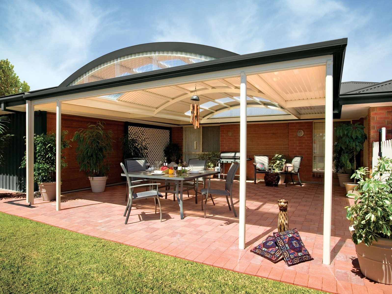 Stratco Outback Dome curved roof patio