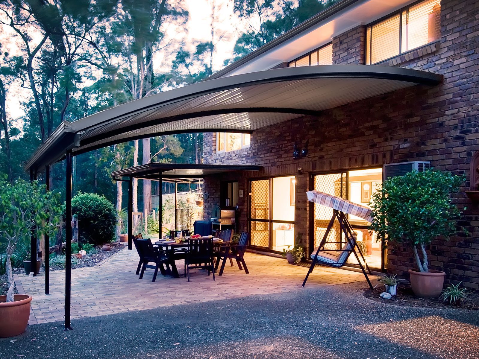 Stratco Outback Dome curved roof patio