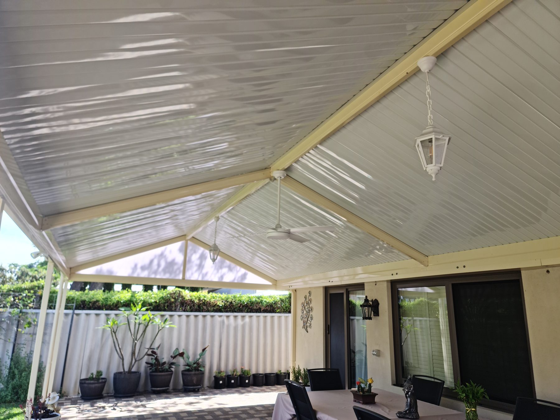 Stratco Outback New Generation Gable patio over a Perth alfresco